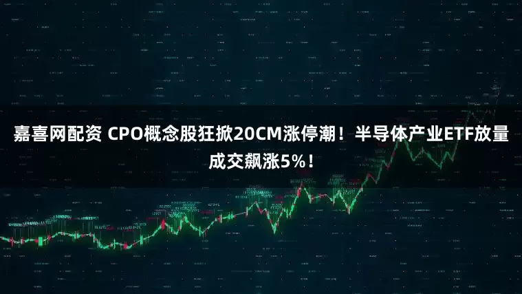 嘉喜网配资 CPO概念股狂掀20CM涨停潮！半导体产业ETF放量成交飙涨5%！